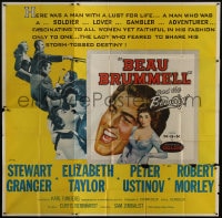 8b330 BEAU BRUMMELL 6sh 1954 Elizabeth Taylor, Stewart Granger, Peter Ustinov, Robert Morley!