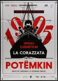 8b183 BATTLESHIP POTEMKIN Italian 1p R2017 Sergei Eisenstein early Russian classic, different art!