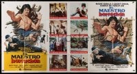 8b052 DRUNKEN MASTER int'l Spanish language 1-stop poster 1980 Jackie Chan classic, kung fu art!