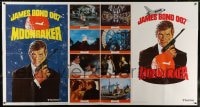 8b060 MOONRAKER advance 1-stop poster 1979 art of Roger Moore as James Bond by Daniel Goozee!