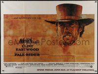 8b050 PALE RIDER subway poster 1985 great art of cowboy Clint Eastwood by C. Michael Dudash!