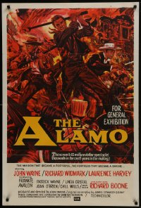 8c691 ALAMO Aust 1sh 1960 art of John Wayne & Richard Widmark in the Texas War of Independence!