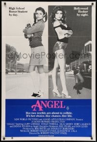 8c694 ANGEL Aust 1sh 1983 high school honor student by day, Hollywood hooker at night!