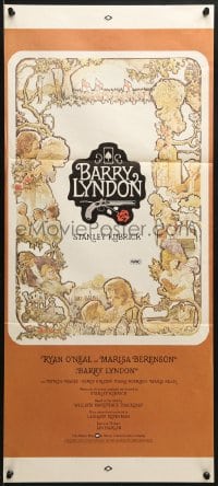 8c790 BARRY LYNDON Aust daybill 1976 Stanley Kubrick, historical war melodrama!