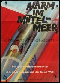 8c539 ALARM IM MITTELMEER German 1959 Alfred Greven, incredible and different art of Navy pilot!