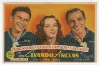 8c058 ANCHORS AWEIGH Spanish herald 1948 sailors Frank Sinatra & Gene Kelly with Kathryn Grayson!