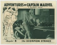 8d200 ADVENTURES OF CAPTAIN MARVEL chapter 5 LC 1941 great image of Tom Tyler in costume by Currie!