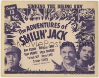 8d002 ADVENTURES OF SMILIN' JACK chapter 13 TC 1942 Tom Brown, Sidney Toler, Sinking the Rising Sun!