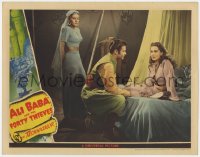 8d207 ALI BABA & THE FORTY THIEVES LC 1943 Turhan Bey kneels between Maria Montez & sexy Ramsay Ames!