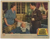 8d216 ANDY HARDY'S BLONDE TROUBLE LC #3 1944 doctor Keye Luke won't let sick Lewis Stone leave!
