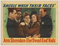 8d220 ANGELS WASH THEIR FACES LC R1940s c/u of Ann Sheridan hugging brother Frankie Thomas, rare!