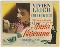 8d008 ANNA KARENINA TC 1948 Vivien Leigh & Richardson in Leo Tolstoy's story, Julien Duvivier!