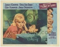 8d230 ART OF LOVE LC #6 1965 close up of sexy Elke Sommer leaning on Dick Van Dyke's bed!