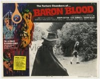 8d235 BARON BLOOD LC #3 1972 Mario Bava, best c/u of the creepy monster following young girl!