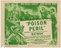 8d012 BATMAN chapter 6 TC R1954 photos & art of Lewis Wilson & Croft in costume, Poison Perril!