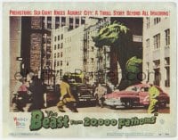 8d245 BEAST FROM 20,000 FATHOMS LC #1 1953 great close up of monster in city, only FX card in set!
