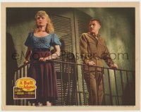 8d250 BELL FOR ADANO LC 1945 WWII soldier John Hodiak staring at pretty blonde Gene Tierney!