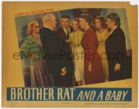 8d290 BROTHER RAT & A BABY LC 1940 Jane Wyman, Priscilla Lane, Eddie Albert, Berton Churchill