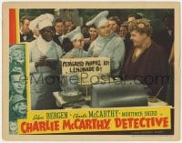 8d327 CHARLIE McCARTHY DETECTIVE LC 1939 Edgar Bergen, Charlie McCarthy & Ray Turner as chefs!