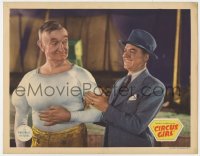 8d332 CIRCUS GIRL LC 1937 man in suit laughs at circus performer Charlie Murray's fake muscles!