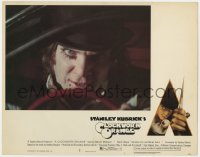 8d334 CLOCKWORK ORANGE LC #1 1972 Malcolm McDowell in Stanley Kubrick ultra-violence classic!