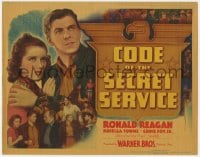 8d033 CODE OF THE SECRET SERVICE TC 1939 government agent Ronald Reagan & pretty Rosella Towne!