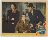 8d358 CROSSROADS LC 1942 Basil Rathbone & Hedy Lamarr make it look like William Powell is tied up!