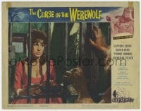8d362 CURSE OF THE WEREWOLF LC #4 1961 Yvonne Romain brings food to Richard Wordsworth in jail!