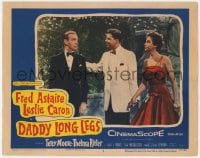 8d365 DADDY LONG LEGS LC #2 1955 Fred Astaire in tux looks at Leslie Caron & Kelly Brown!