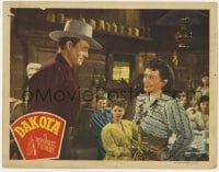 8d366 DAKOTA LC 1945 John Wayne & pretty Ona Munson in a romantic spectacle of the West!