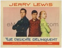 8d376 DELICATE DELINQUENT LC #4 1957 Jerry Lewis between Darren McGavin & pretty Martha Hyer!