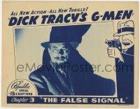8d395 DICK TRACY'S G-MEN chapter 3 LC 1939 Irving Pichel, Chester Gould border art, False Signal!