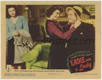 8d420 EADIE WAS A LADY LC 1944 Ann Miller watches Jeff Donnell give Joe Besser a new hat!