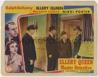 8d429 ELLERY QUEEN MASTER DETECTIVE LC 1940 Ralph Bellamy & police at the crime scene!