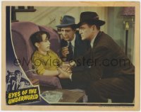 8d433 EYES OF THE UNDERWORLD LC 1942 Lon Chaney Jr. & Richard Dix question Billy Lee tied to chair!