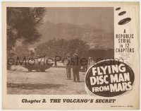 8d458 FLYING DISC MAN FROM MARS chapter 2 LC 1950 Republic sci-fi serial, The Volcano's Secret!