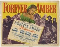 8d051 FOREVER AMBER TC 1947 sexy Linda Darnell, Cornel Wilde, directed by Otto Preminger!
