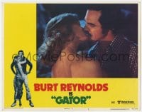 8d477 GATOR LC #6 1976 c/u of Burt Reynolds & Lauren Hutton kissing, White Lightning sequel!