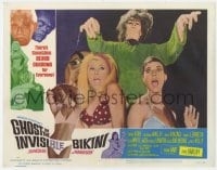 8d480 GHOST IN THE INVISIBLE BIKINI LC #6 1966 Boris Karloff, wacky image of sexy girls & monster!