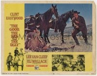 8d500 GOOD, THE BAD & THE UGLY LC #5 1968 Clint Eastwood & Lee Van Cleef by horses, Sergio Leone!