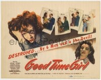 8d056 GOOD TIME GIRL TC 1950 bad Jean Kent was destroyed by six men and a She-Devil, very rare!