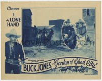 8d504 GORDON OF GHOST CITY chapter 1 LC 1933 cowboy Buck Jones in inset with sheriff, A Lone Hand!
