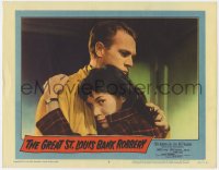 8d510 GREAT ST. LOUIS BANK ROBBERY LC #8 1959 Molly McCarthy & Steve McQueen in his second movie!