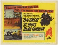 8d059 GREAT ST. LOUIS BANK ROBBERY TC 1959 masked Steve McQueen shown in his second movie!