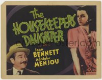8d074 HOUSEKEEPER'S DAUGHTER Other Company TC 1939 Joan Bennett & Adolphe Menjou, different!