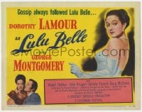 8d104 LULU BELLE TC 1948 sexy Dorothy Lamour in elegant dress & with George Montgomery!