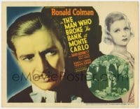 8d110 MAN WHO BROKE THE BANK AT MONTE CARLO TC 1935 Ronald Colman, Joan Bennett, gambling image!