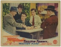 8d713 MYSTERY PLANE LC 1939 John Trent as pilot Tailspin Tommy Tompkins, many guys at desk!