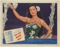 8d730 ON OUR MERRY WAY LC #5 1948 best close portrait of sexy Dorothy Lamour in sarong!