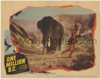 8d734 ONE MILLION B.C. LC 1940 Carole Landis carries child away from stampeding mammoth, rare!